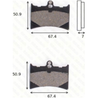 disk brake pads MCB 572 ABE approved