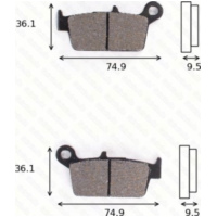 Bremsklötze Scheibenbremsbeläge MCB 575 SR ohne ABE