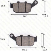 Bremsklötze Scheibenbremsbeläge MCB 585 SRM mit ABE