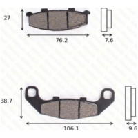 Bremsklötze Scheibenbremsbeläge MCB 586 mit ABE