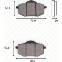 Bremsklötze Scheibenbremsbeläge MCB 587 mit ABE