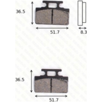 Bremsklötze Scheibenbremsbeläge MCB 589 mit ABE