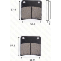 Bremsklötze Scheibenbremsbeläge MCB 591 mit ABE