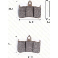 Bremsklötze Scheibenbremsbeläge MCB 593 SV mit ABE