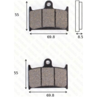 disk brake pads MCB 595 SRQ