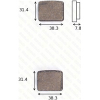 Bremsklötze Scheibenbremsbeläge MCB 596 mit ABE