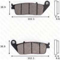 disk brake pads MCB 599 SH ABE approved