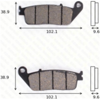 disk brake pads MCB 599 ABE approved