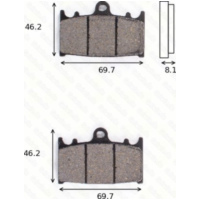 disk brake pads MCB 602 CRQ ECE R90 homologated