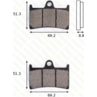 Disc brake pads MCB 611 SRM homologated