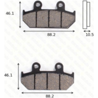 disk brake pads MCB 624 ABE approved