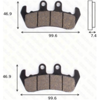 Bremsklötze Scheibenbremsbeläge MCB 630 mit ABE
