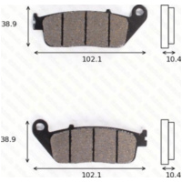 Bremsklötze Scheibenbremsbeläge MCB 631 SRM mit ABE