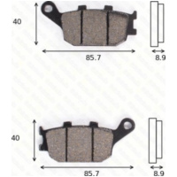 Bremsklötze Scheibenbremsbeläge MCB 634 mit ABE