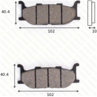 Disc brake pads MCB 640 SRM homologated