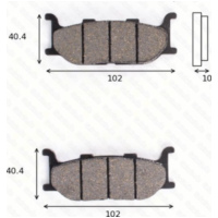 disk brake pads MCB 640 ABE approved