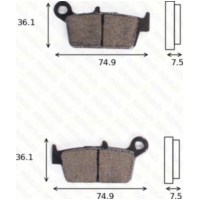 disk brake pads MCB 650 ABE approved