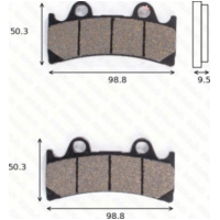 Bremsklötze Scheibenbremsbeläge MCB 656 mit ABE