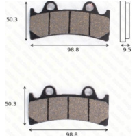 Bremsklötze Scheibenbremsbeläge MCB 656 SV mit ABE