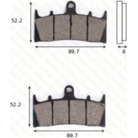 Bremsklötze Scheibenbremsbeläge MCB 659 SV mit ABE