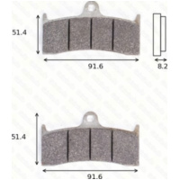 disk brake pads MCB 660 SRQ