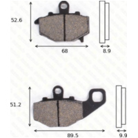 Bremsklötze Scheibenbremsbeläge MCB 662 SH mit ABE