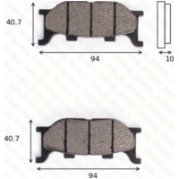 disk brake pads MCB 666 ABE approved