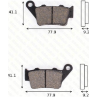 Bremsklötze Scheibenbremsbeläge MCB 672 SI mit ABE