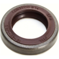 Shaft seal 13x20x4, St, for: FKM, with dust lip
