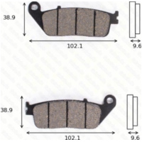 disk brake pads MCB 677 SV ABE approved