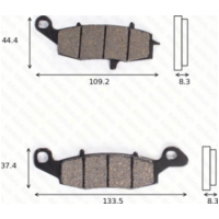 disk brake pads MCB 682 SV ABE approved