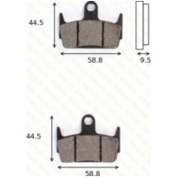 disk brake pads MCB 686 ABE approved