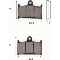 Bremsklötze Scheibenbremsbeläge MCB 690 SV mit ABE