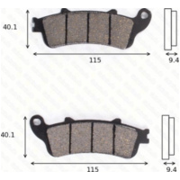 disk brake pads MCB 693 SH ABE approved