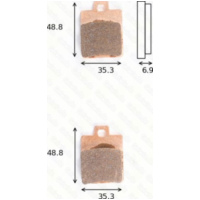 Bremsklötze Scheibenbremsbeläge MCB 695 SR ohne ABE