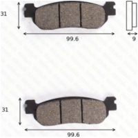 disk brake pads MCB 699 ABE approved