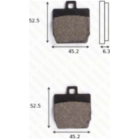 Bremsklötze Scheibenbremsbeläge MCB 701 SR ohne ABE