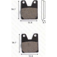 Bremsklötze Scheibenbremsbeläge MCB 702 SH mit ABE