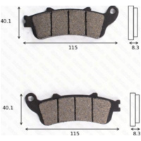 Bremsklötze Scheibenbremsbeläge MCB 705 / MCB 704 SV mit ABE