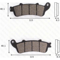 Bremsklötze Scheibenbremsbeläge MCB 705 / MCB 704 mit ABE