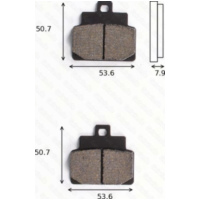 Bremsklötze Scheibenbremsbeläge MCB 709 SR ohne ABE