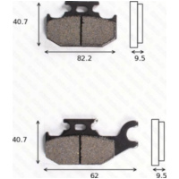 disk brake pads MCB 724 SI ABE approved