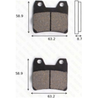 Disc brake pads MCB 725 homologated