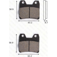 disk brake pads MCB 725 SH ABE approved