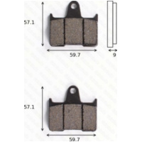 Bremsklötze Scheibenbremsbeläge MCB 729 mit ABE