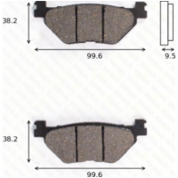 Bremsklötze Scheibenbremsbeläge MCB 731 mit ABE