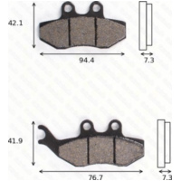 disk brake pads MCB 734 ABE approved