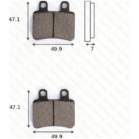 Bremsklötze Scheibenbremsbeläge MCB 735 mit ABE