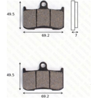 disk brake pads MCB 737 CRQ ECE R90 homologated