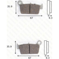 disk brake pads MCB 739 SI ABE approved